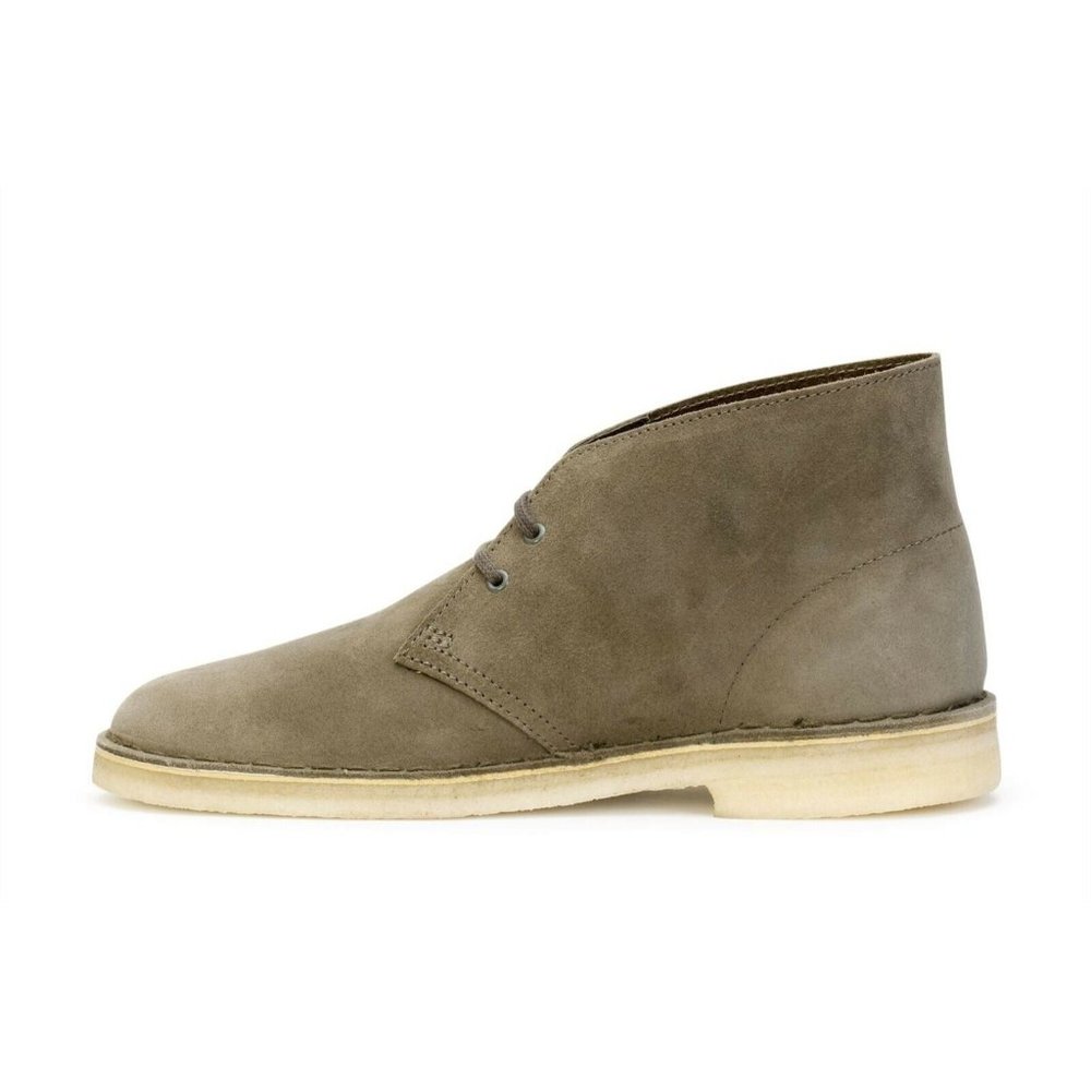 Clarks Originals Desert Boots Men's Olive Green Suede 26138234 - Picture 4 of 16